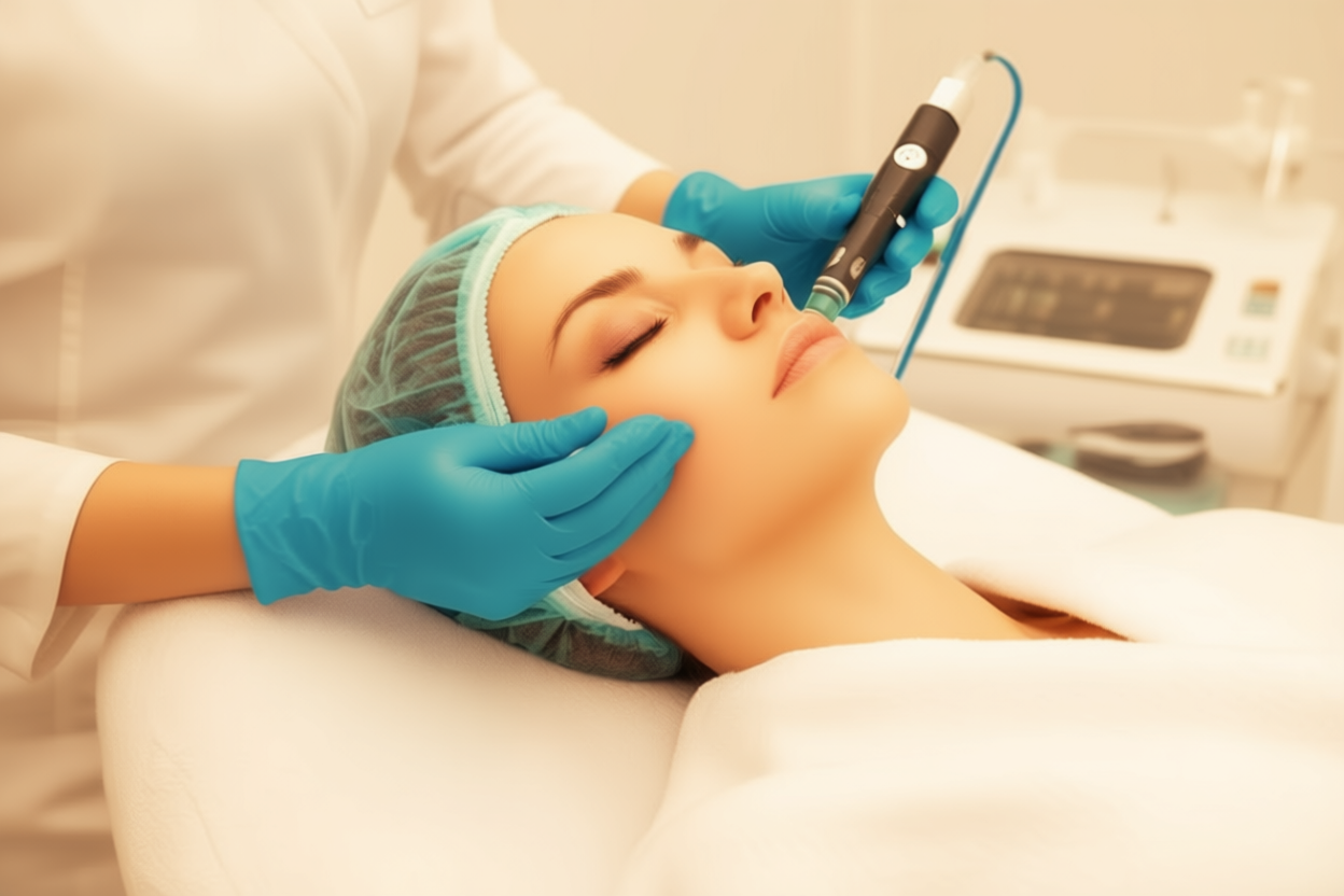 Mehrere Studien und Metaanalysen belegen, dass Microneedling die Falten im Gesicht, am Hals und im Augenbereich reduzieren kann